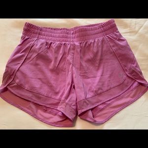 Athleta Lilac Mesh Shorts 4in. Size Small